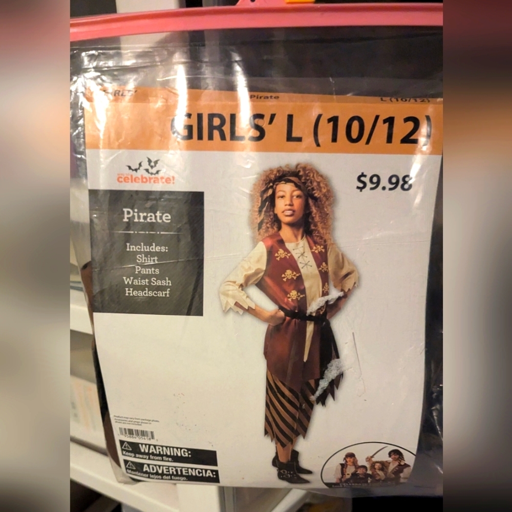 Worn ONCE Girls Pirate Costume